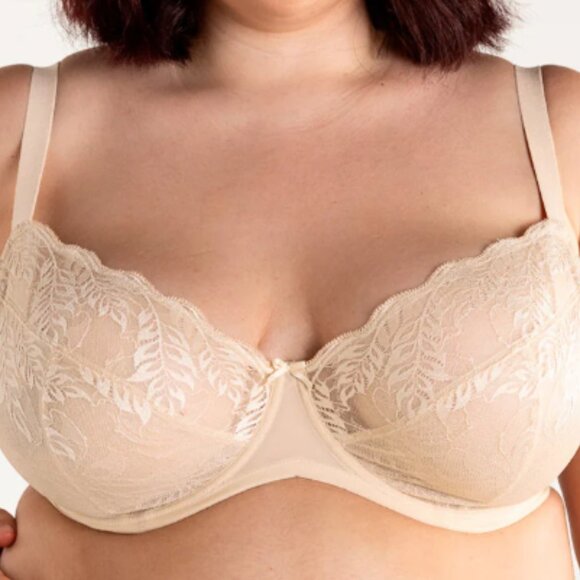 Understance Other - Understance Yara FlexWire Unpadded Demi Lift Bra Champagne 34H